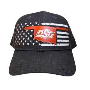 NEW Oklahoma Cowboys OSU Hat Baseball Cap American Flag Patch Great State